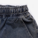 (Unisex) Mare Half Damage Denim Pants
