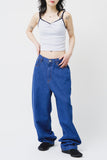 (W) Dot Shirring Sleeveless