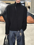 Legacy Diagonal Knit Zip-Up