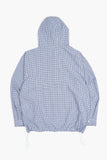Zeckon check hooded shirt