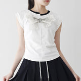 Benz color matching ribbon t-shirt