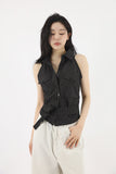 ST Back Slit Sleeveless Shirt