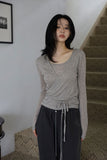 Mute Layered Wrap Tee