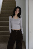 Metal Line Halter Tee