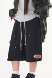 Pain patch bermuda pants