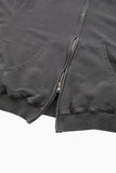 Brick pigment crop hoodie zip-up