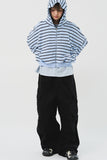 (W) Mush Striped Zip Hoodie