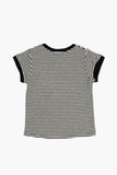 Marine terry stripe tee