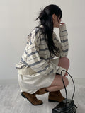 Symbol Stripe Overfit Collar Knit