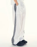 Frill lace track pants