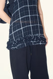 Ranova sheer check halter top