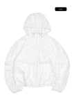 Drop see-through windbreaker jumper