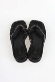 Eyelet Flat Slippers