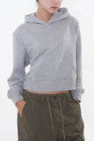 Round rivet sweat hoodie