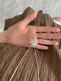 Birch drop layered necklace