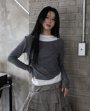 Cozy Mood Layered Brushed Tee