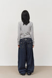 (W) Vetty Button Top