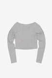 Lorric cropped button tee