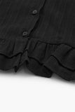 Cressy frill cotton blouse