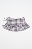 Chica frill check wrap skirt