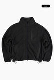 Fine overfit fleece jacket