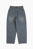 Duns pintuck wide denim pants