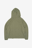 Asymmetric button raglan hoodie