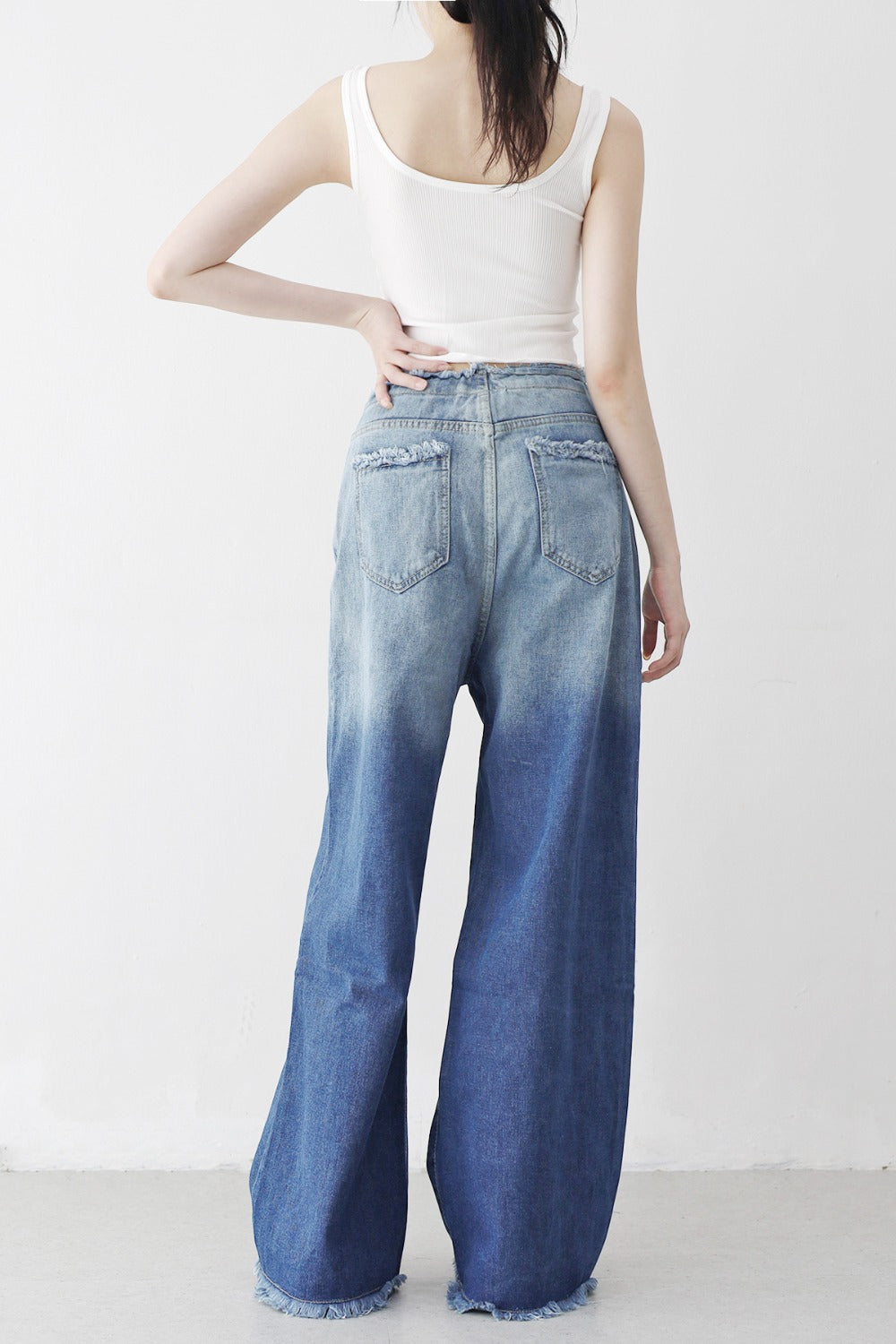 【NONCODE】Lipe Gradient Washing Pants NONCODE(ノンコード) - リペグラデーションウォッシュ加工パンツ