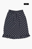 Bubble dot frill skirt