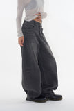 Side custom denim banding pants
