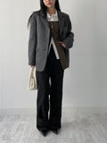 [wool 95%] Booth Hairy 3-button Overfit Jacket