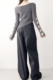 Smith's Unbalanced Slit Knit