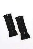 Zipper Fold Leg Warmers