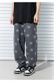 SMILE PATTERN DENIM PANTS