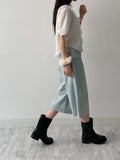 Frill V-Neck See-Through Blouse