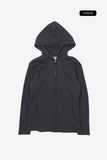 Dusk slim waffle hooded zip-up