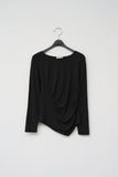 (W) Texture Shirring Top