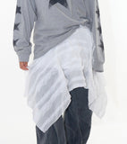 Angel unbalanced skirt