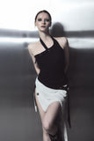 ode dual button halter sleeveless