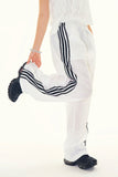 Frill lace track pants
