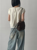 [unisex/summer yarn] Fred pin tuck wide denim pants (Tin blue)