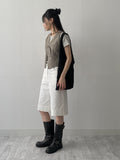 Vintage Buckle V-Neck Vest