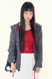 Slush check hoodie shirts