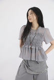 Mock chiffon blouse