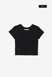 Seton cut-out crop tee