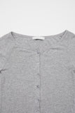 Lorric cropped button tee