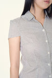 Emma check slim-fit shirt