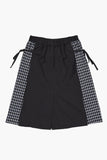 Litton side check pleated skirt
