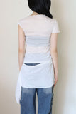 Three Way Shoulder Wrap Tee