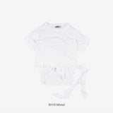 Det shirring layered t-shirt